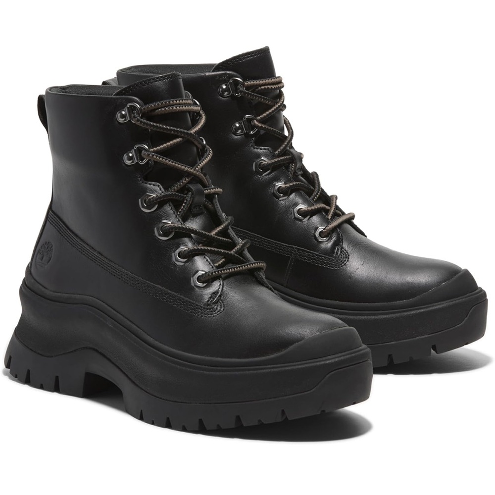 Timberland Roxie Lane mid-lace up Leather Women Boots Size 8